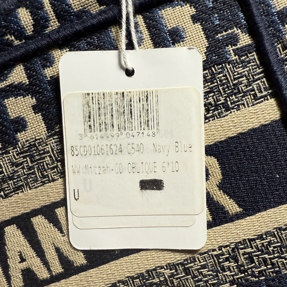Bag Dior, Navy Blue, NWT,
size 9.25” x 3.25” x 7.0” fabric - Picture 2 of 9